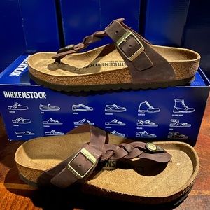 Birkenstock Gizeh Braided Cognac asst new